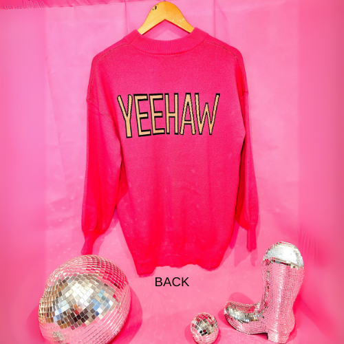 Yeehaw Knit Oversized Sweater (SALE)
