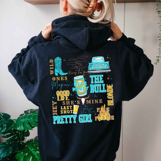 Kip Moore Set List Hoodie