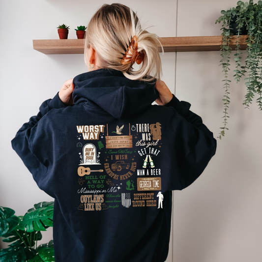 Riley Green Set List Hoodie