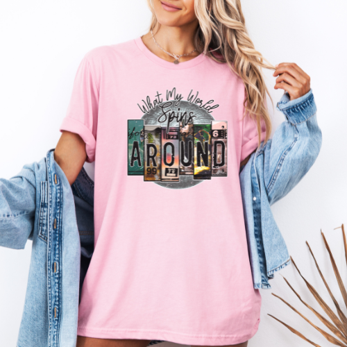 World Spins Around Tee
