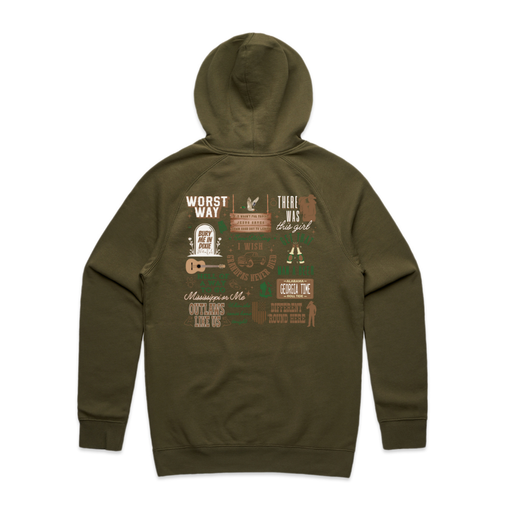 Riley Green Set List Hoodie