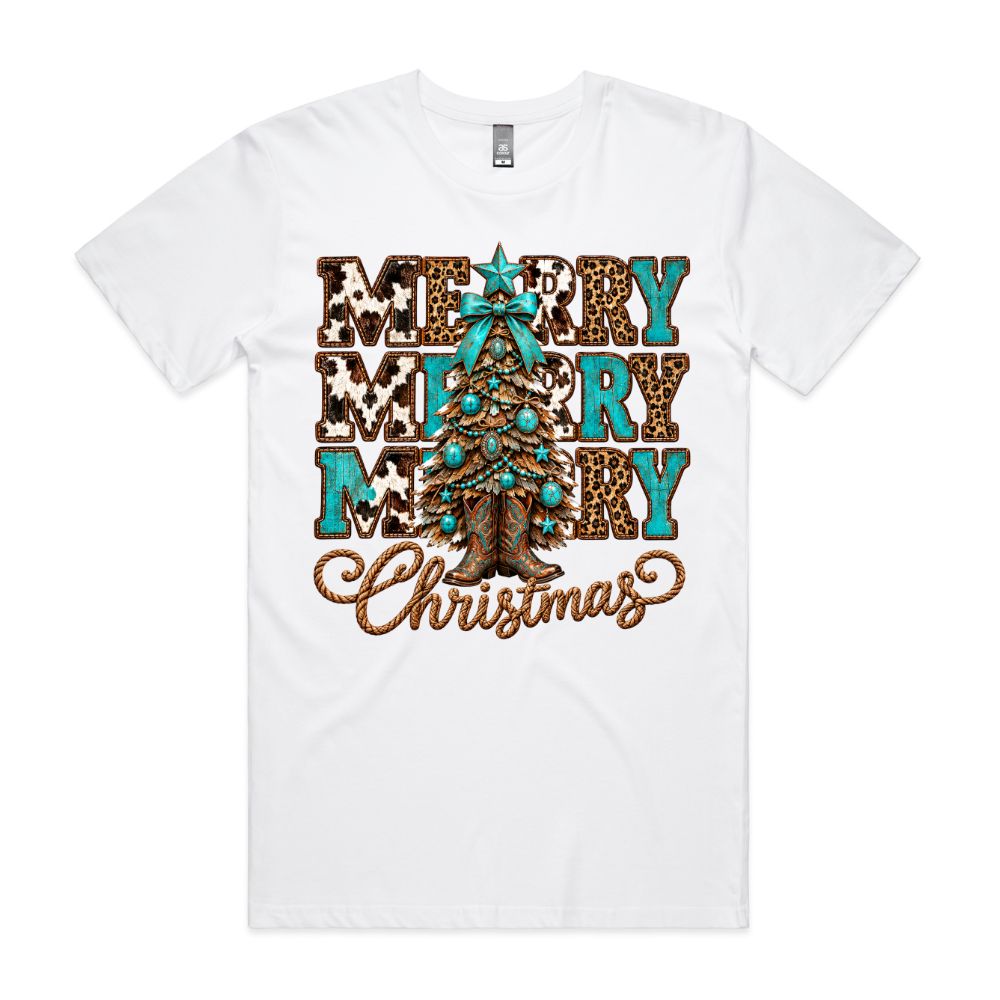 Western Teal Christmas Tee (NEW)
