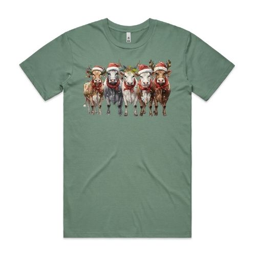 Cow Time Christmas Tee