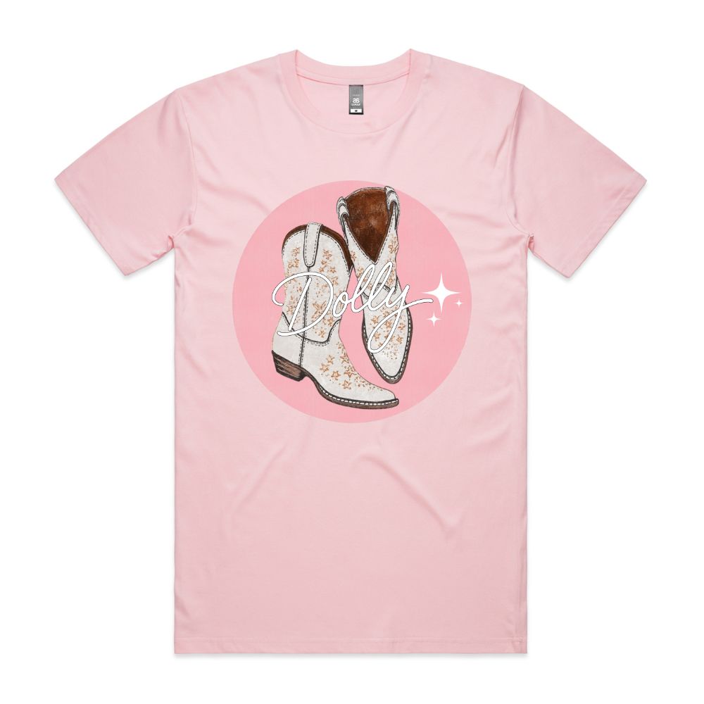 Boots on Dolly Tee