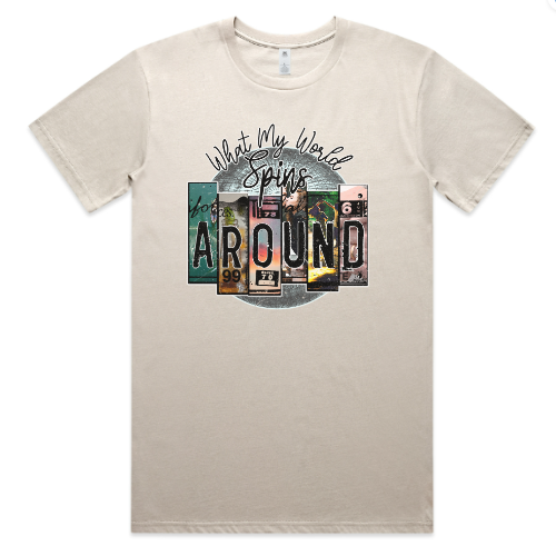 World Spins Around Tee