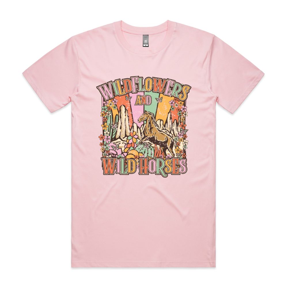 NEW Wildflowers and Wild Horses Tee