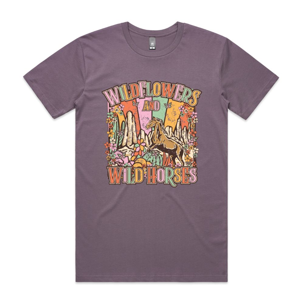 NEW Wildflowers and Wild Horses Tee