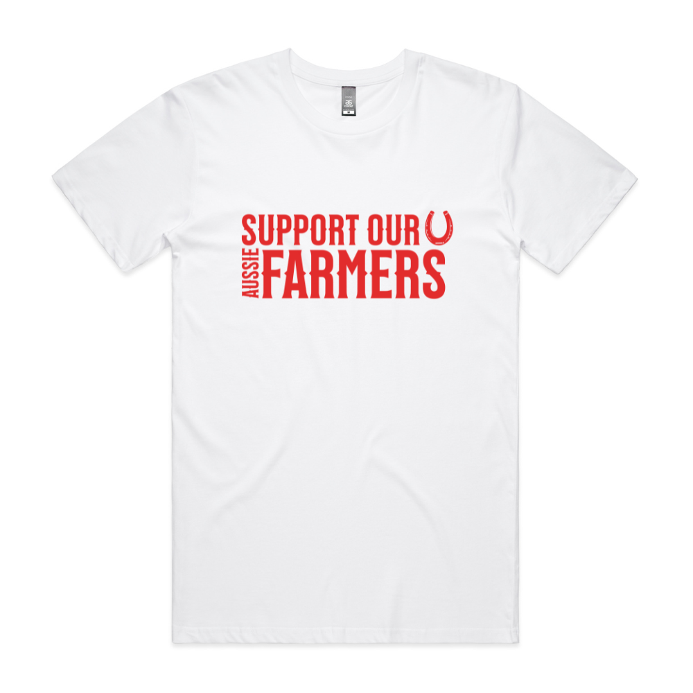 Horsehoe Support Aussie Farmers Tee