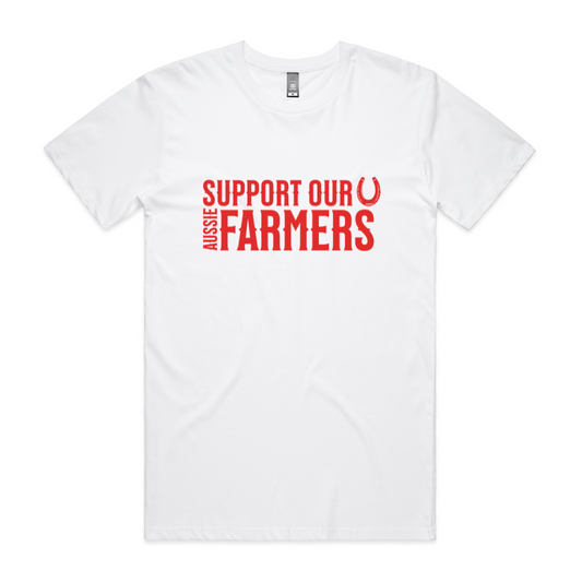 Horsehoe Support Aussie Farmers Tee