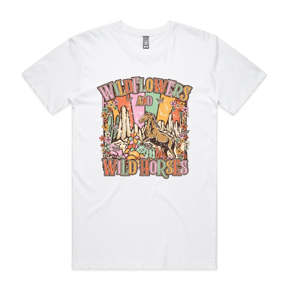 NEW Wildflowers and Wild Horses Tee