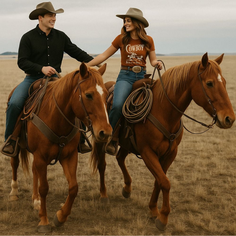 Ropin' Cowboy Tee