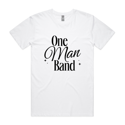 One Man Band Lyrics Tee