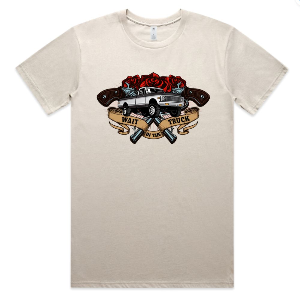 NEW Red Wait in the Truck Tee