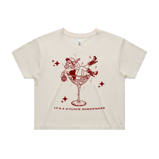 It's 5 o'clock Somewhere Crop (SALE)