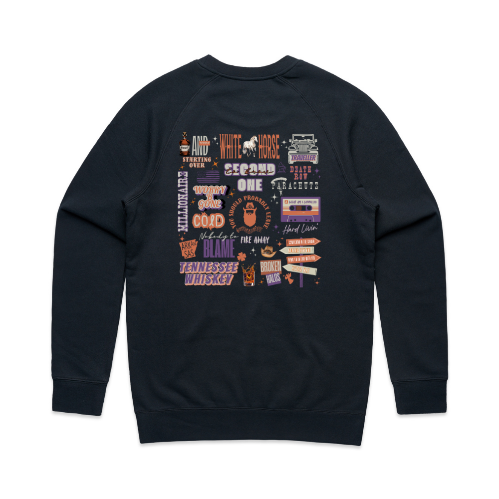 Chris Stapleton Set List Sweatshirt