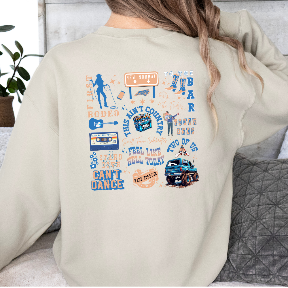 Cooper Alan Set List Sweatshirt