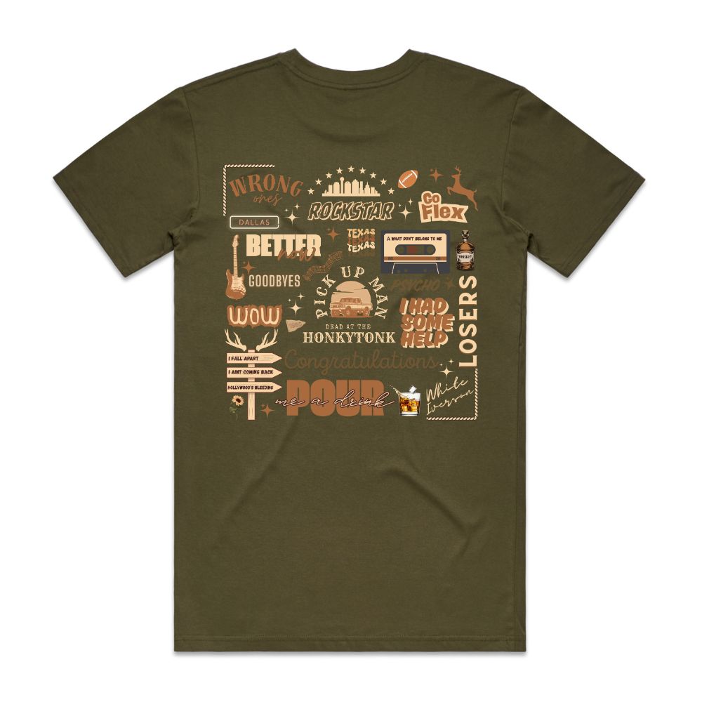 Postie Set List Tee