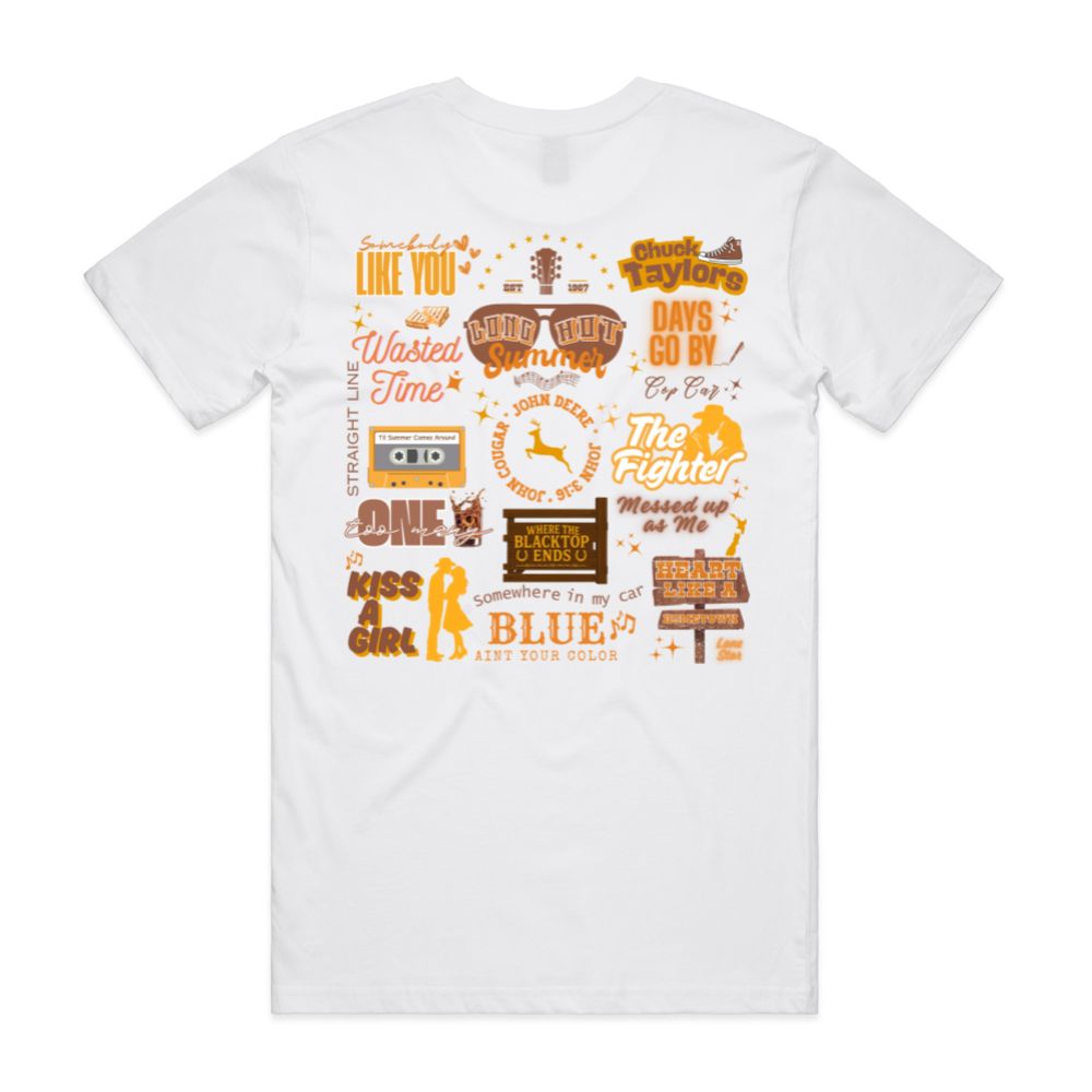 Keith Urban Set List Tee