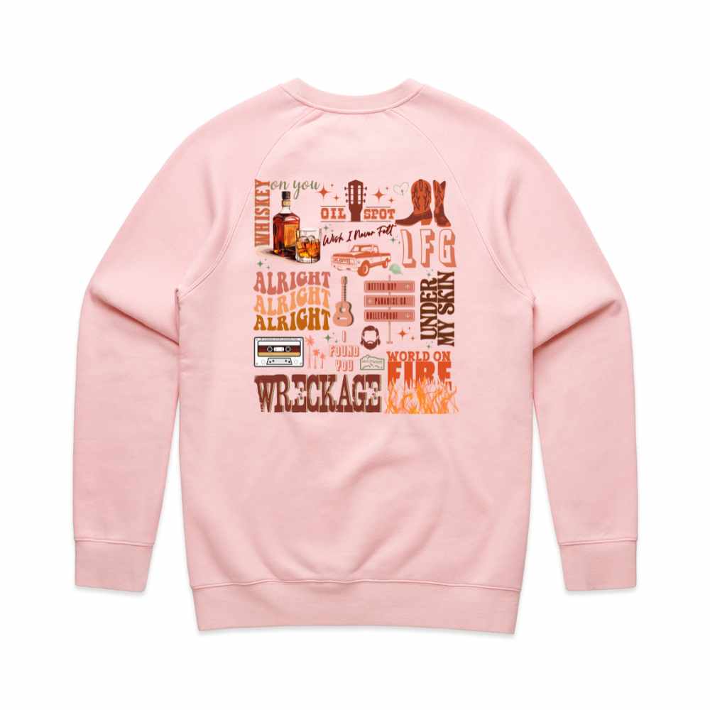 Nate Smith Set List Sweatshirt