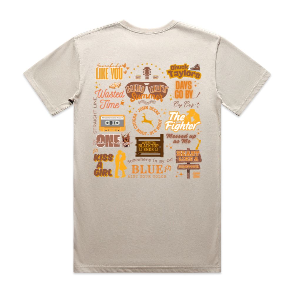 Keith Urban Set List Tee