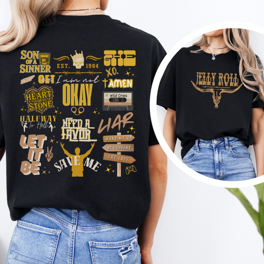 Jelly Roll Set List Tee
