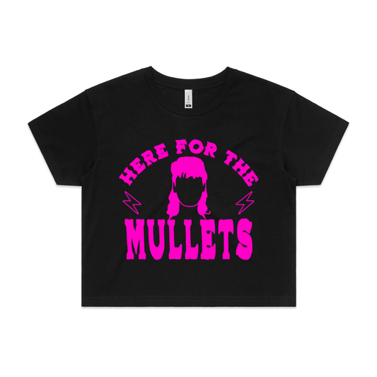 Here For The Mullets Crop (SALE)