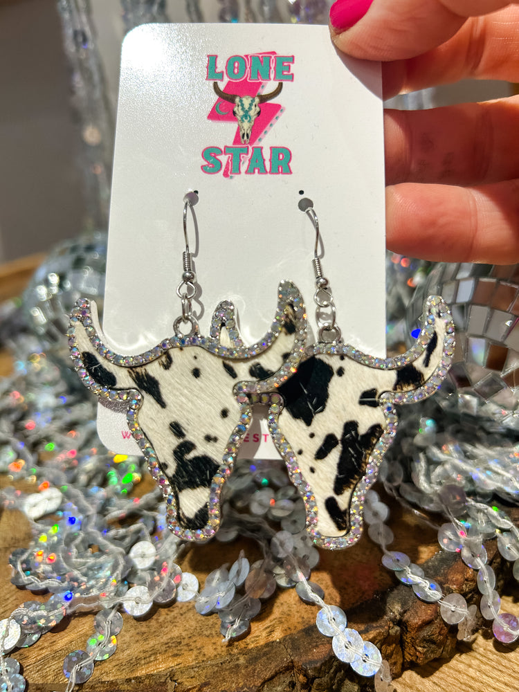 
            
                Load image into Gallery viewer, Rhinestone Cowgirl Dangles
            
        