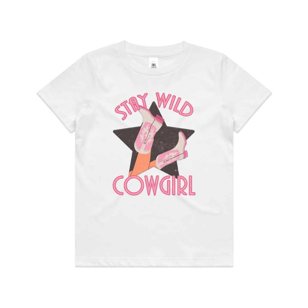 Stay Wild Cowgirl Kids Tee