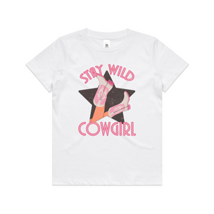 
            
                Load image into Gallery viewer, Stay Wild Cowgirl Kids Tee
            
        