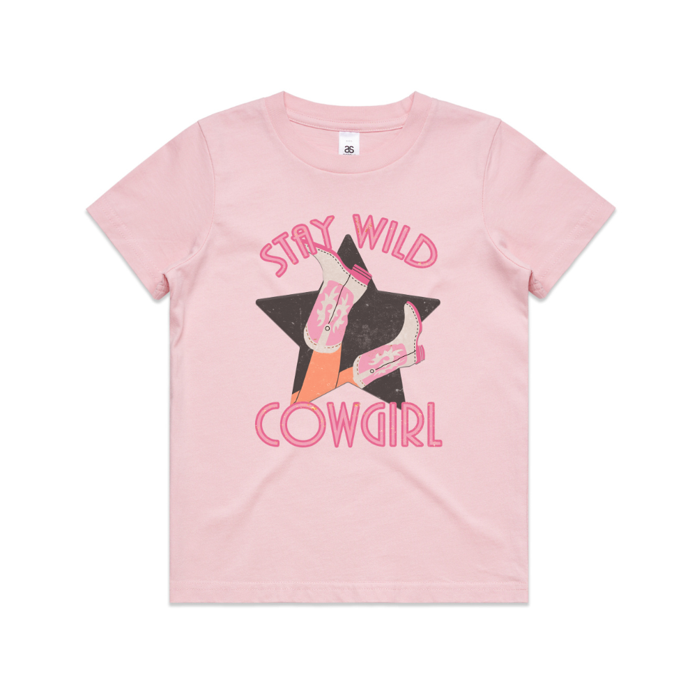 Stay Wild Cowgirl Kids Tee