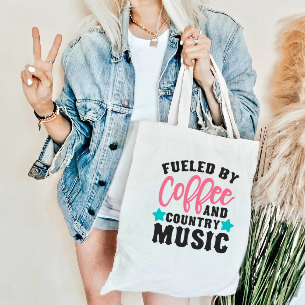 Coffee and Country Music Tote