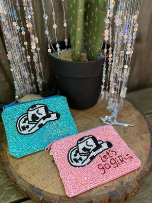 
            
                Load image into Gallery viewer, Let&amp;#39;s Go Girls Beaded Coin Purse
            
        